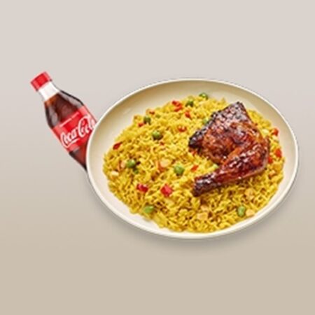 Fried Rice, Chicken & Coke