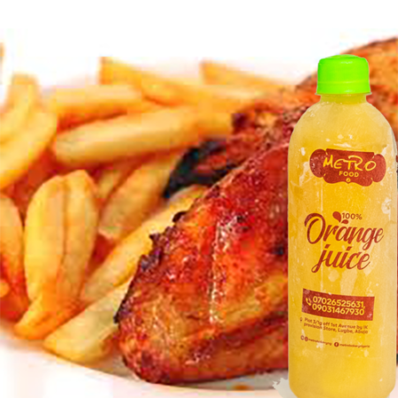 Chips, Chicken & Fresh Juice